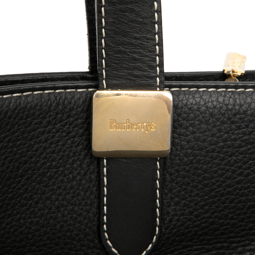 Pre-Loved Burberry Leather Tote - Picture 5 of 6